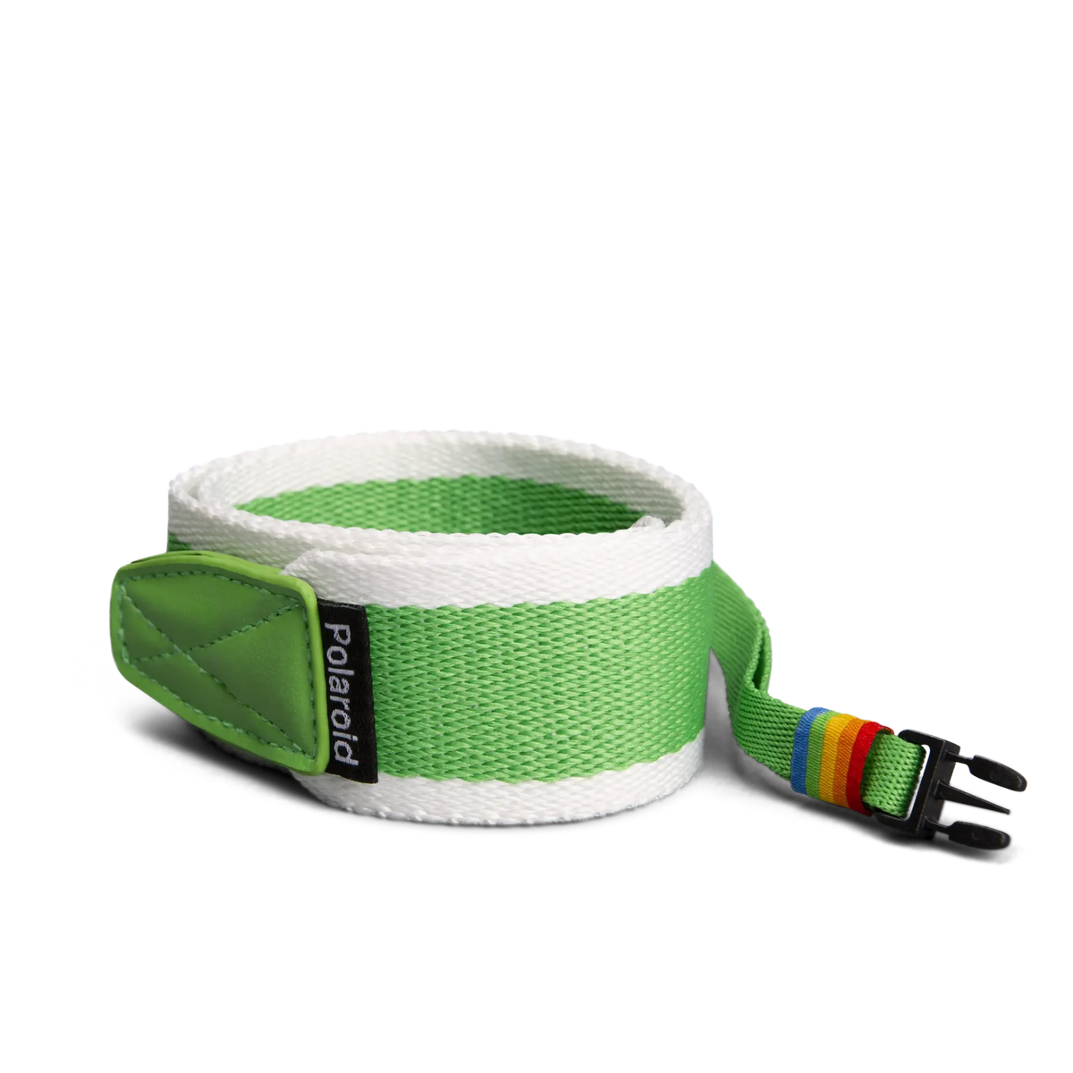 Polaroid Camera Strap Flat Green with Stripe