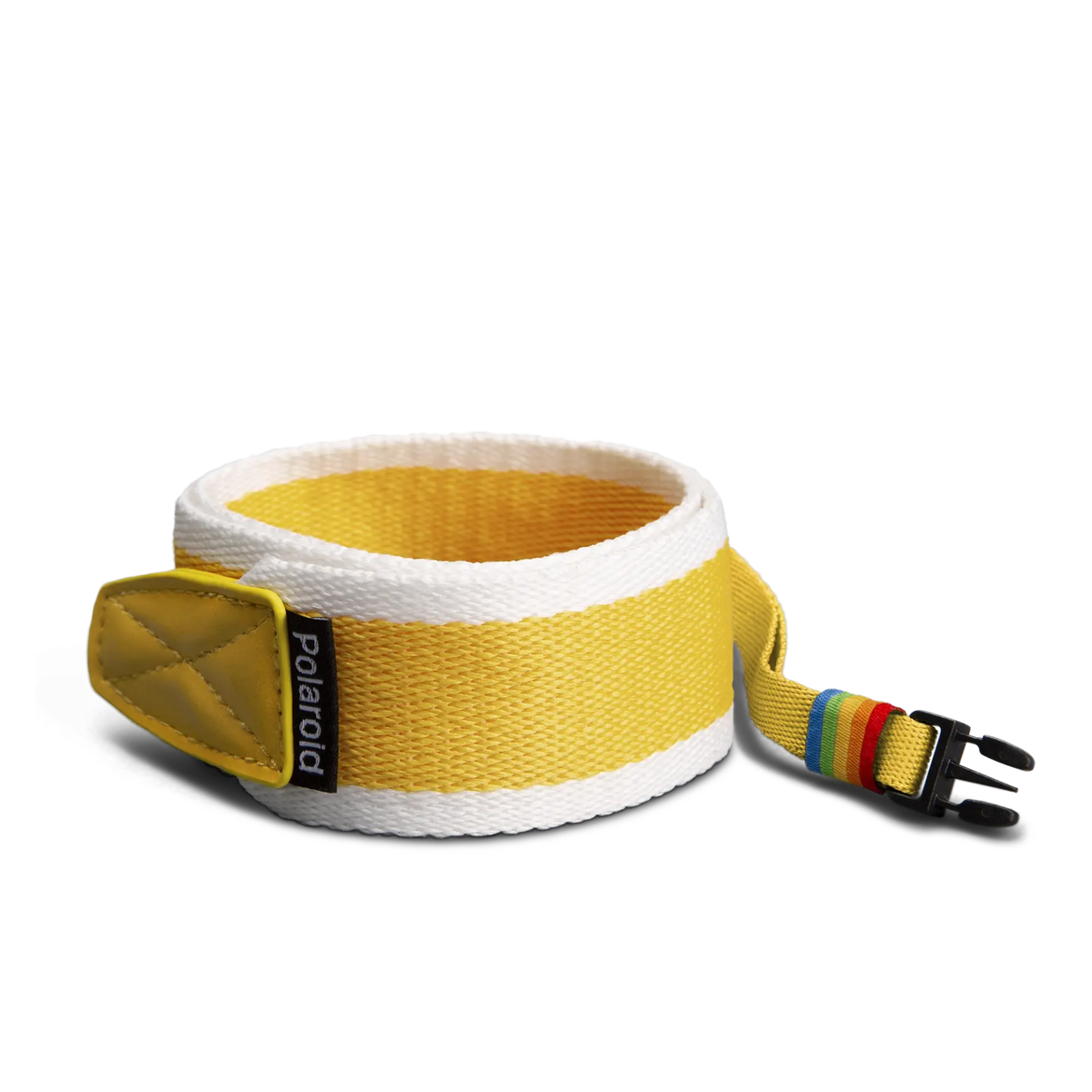 Polaroid Camera Strap Flat Yellow with stripe