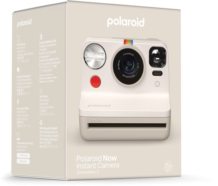 Камера Polaroid Now Gen 2, вінтажно-біла