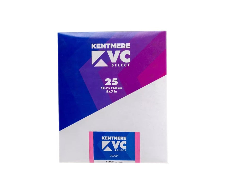 Kentmere VC Select 5x7 Glossy printing paper (25 sheets)