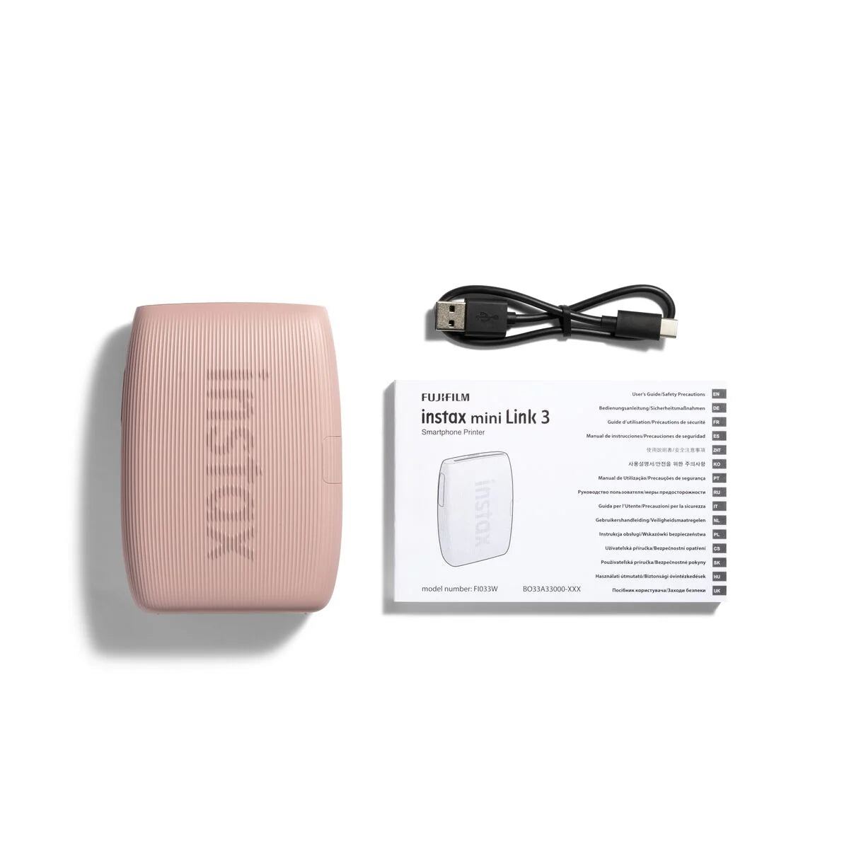 Fujifilm instax mini Link 3 printer pink