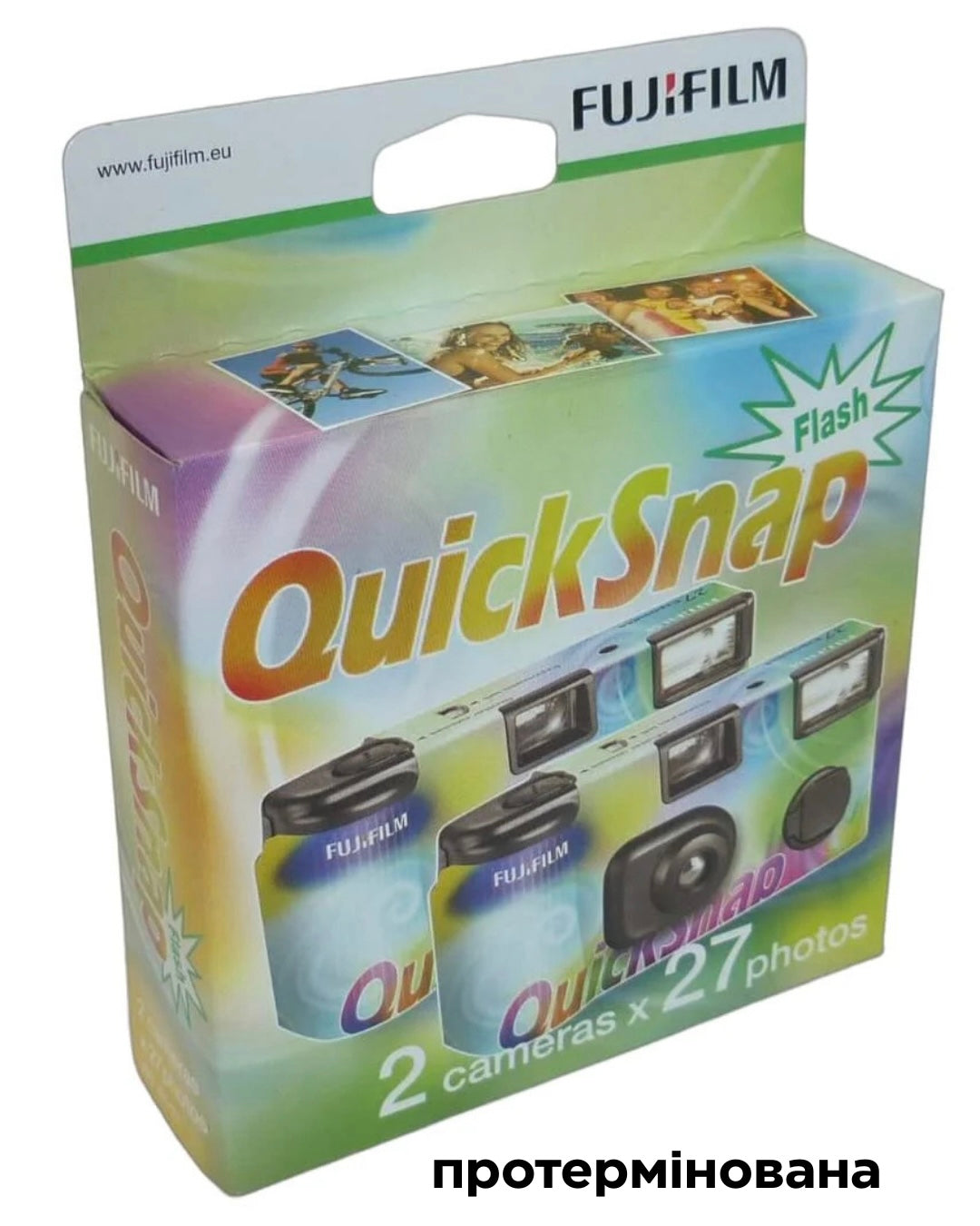 ОДНОРАЗОВА КАМЕРА FUJIFILM QUICKSNAP, подвійна протермінована