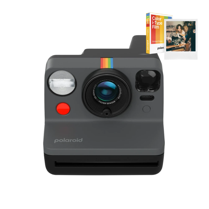Камера Polaroid Now Gen 3, Black + 1 касета  (8 кадрів)