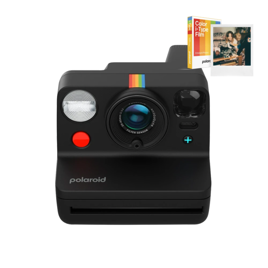 Камера Polaroid Now+ Gen 3, Black + 1 касета (8 кадрів)