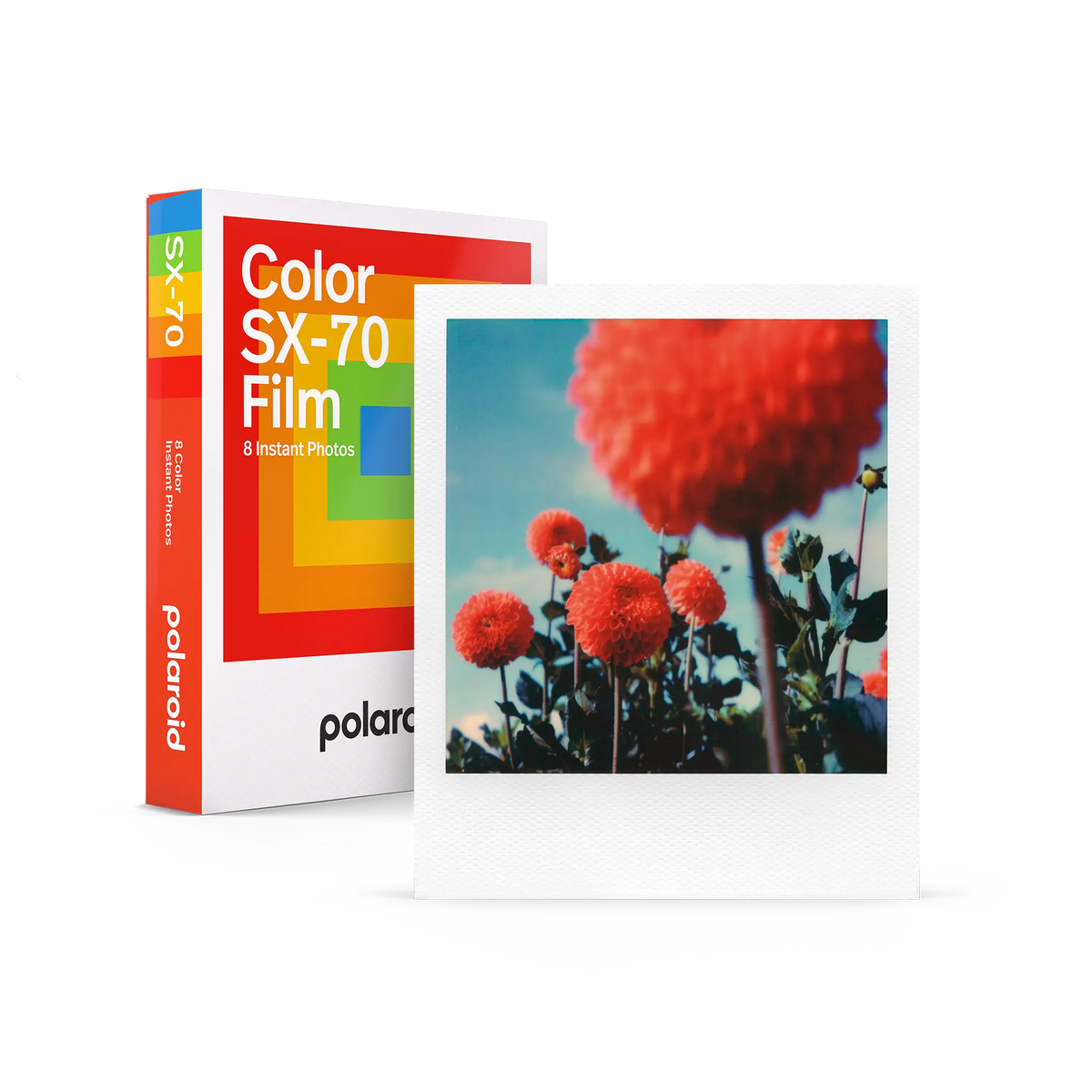 Касета Polaroid SX-70 кольорова (біла рамка)