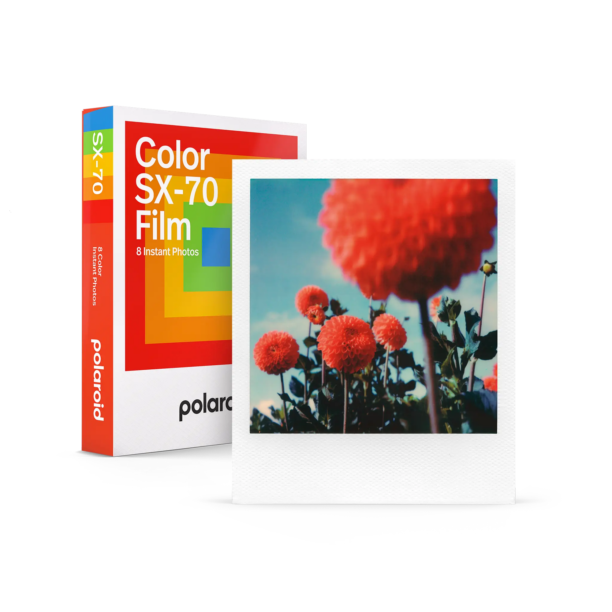 Касета Polaroid SX-70 кольорова (біла рамка)