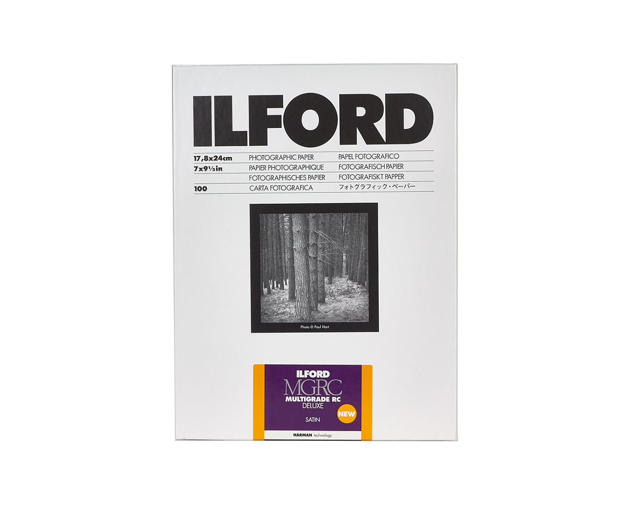 Папір для друку Ilford Multigrade RC 7x9,5' Deluxe Satin (100 листів)