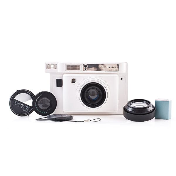 Lomo Instant Wide white и 3 объектива Fotovramke 
