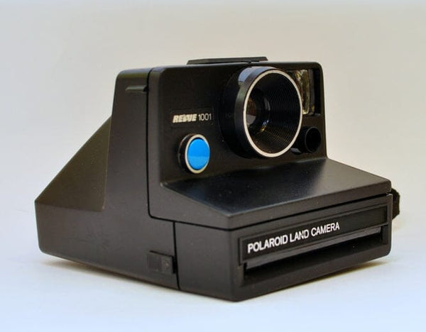 Vintage Polaroid 1001 Revue Avec Flash Bouton Bleu – Appareil Photo Argentique En état De Marche